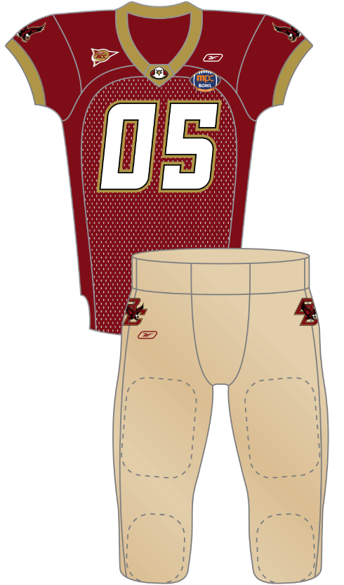Boston College 2005 maroon