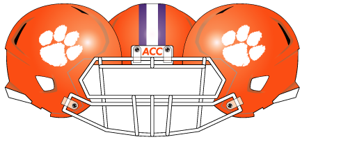 clemson 2009 Orange Helmet