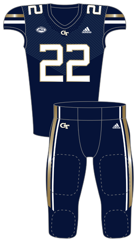 Georgia Tech 2022 Blue Uniform