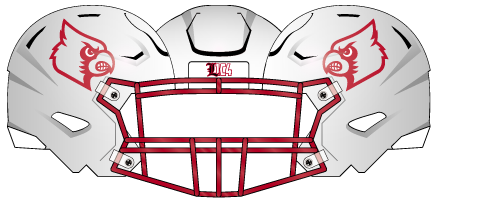 louisville 2021 Helmet White Outline