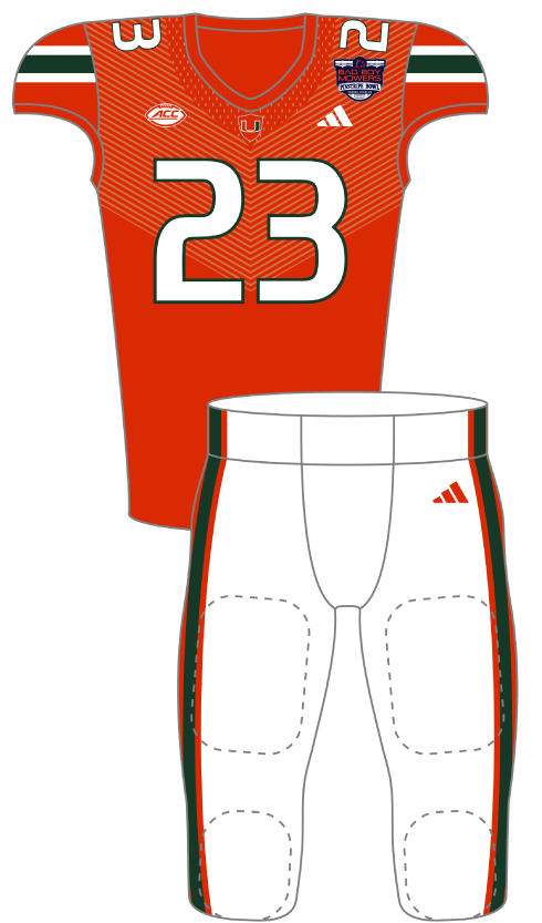 Miami 2023 Orange Uniform