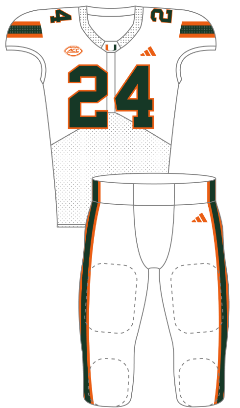 Miami 2024 White Uniform