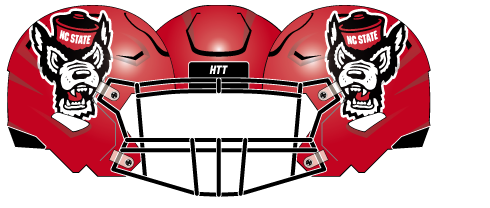 2021 NC State Red Helmet
