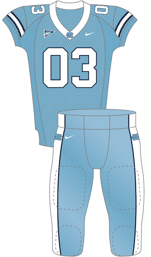 North Carolina 2013 Blue Uniform