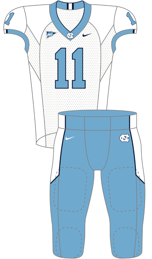 North Carolina 2011 White Uniform