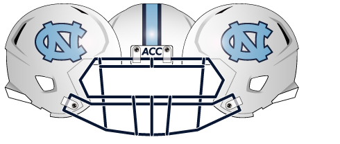 North Carolina 2012 White Blue Helmet