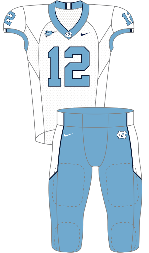North Carolina 2012 White Uniform