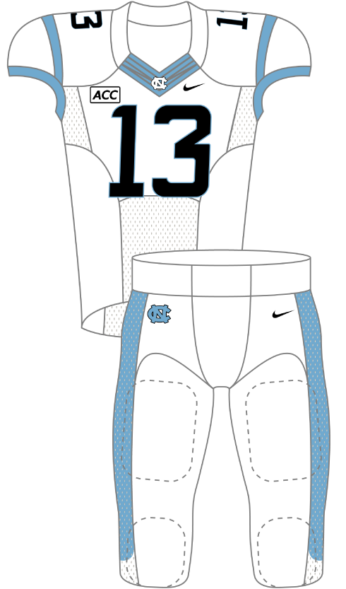 North Carolina 2013 White Uniform
