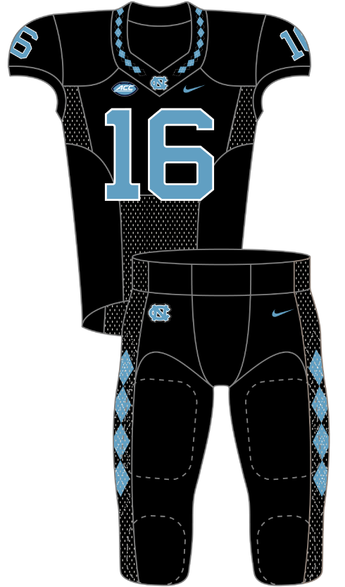 North Carolina 2016 Black Uniform