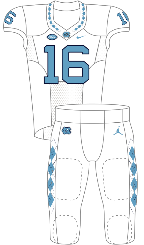 North Carolina 2016 White Uniform