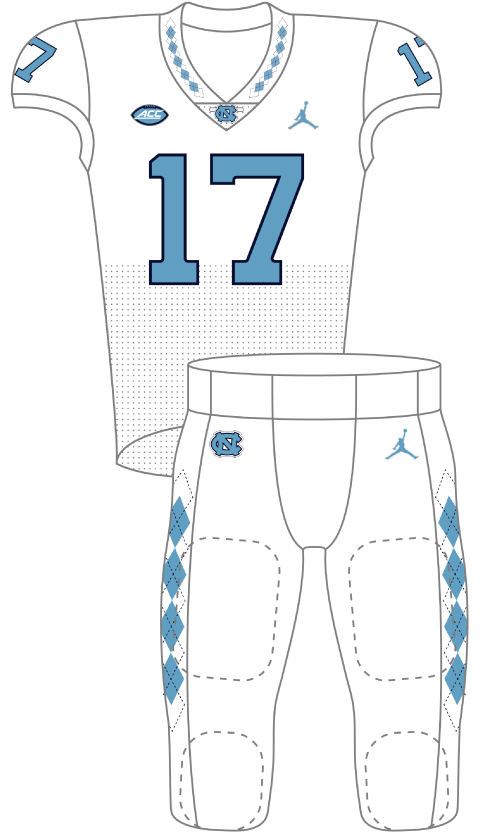 North Carolina 2017 White Uniform
