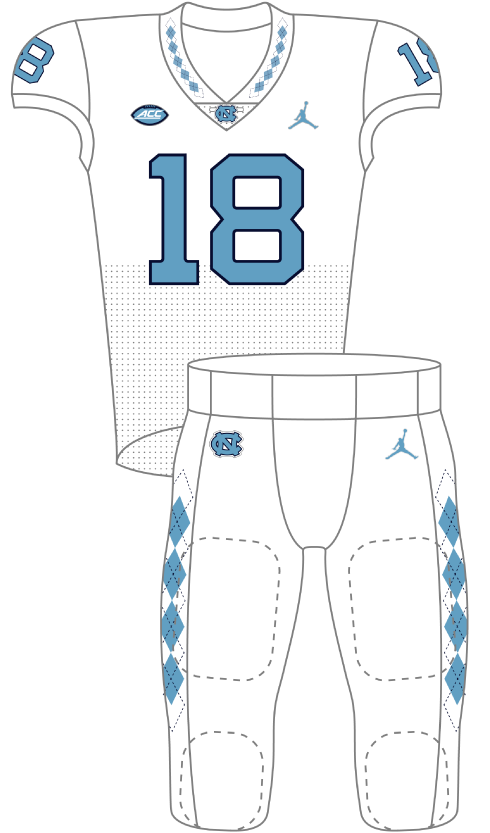 North Carolina 2018 White Uniform