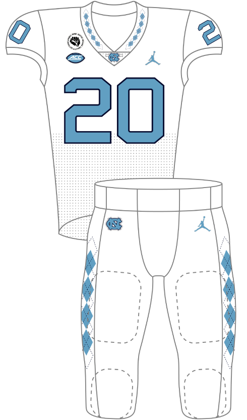 North Carolina 2020 White Uniform