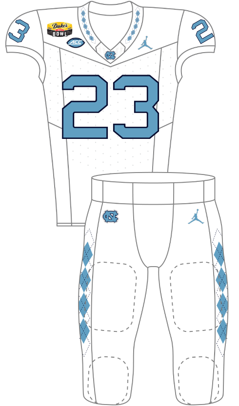 North Carolina 2023 White Uniform