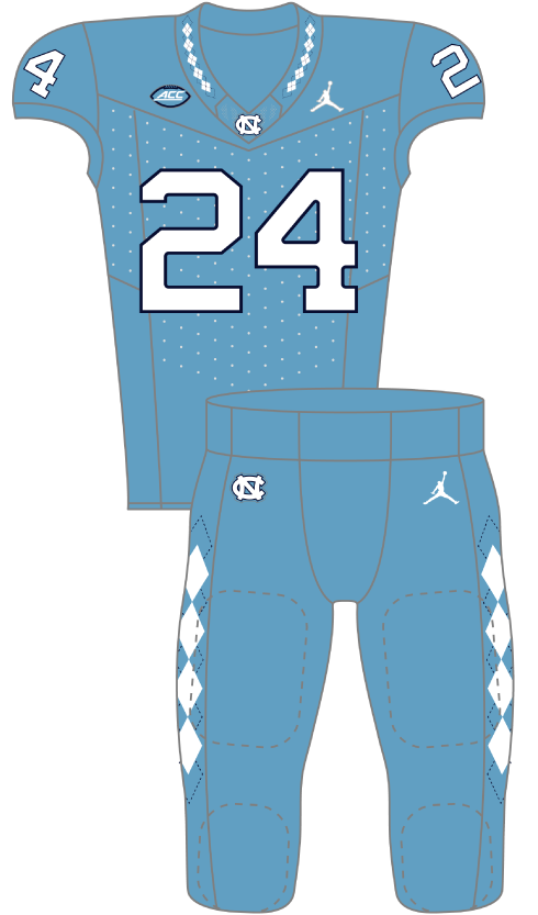 North Carolina 2024 Blue Uniform