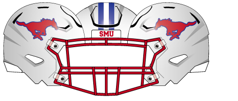 2023 White Helmet Red Mask Red Horse Blue Stripe