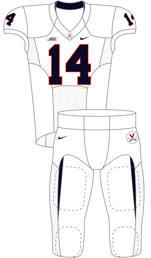 Virginia 2014 White Uniform