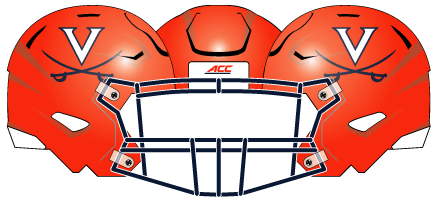 Virginia 2015 Orange Helmet