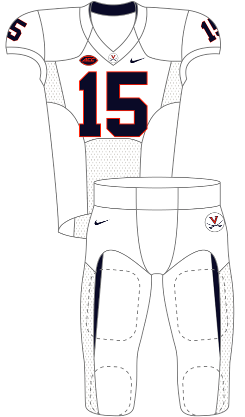 Virginia 2015 White Uniform