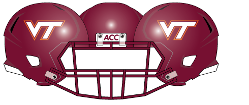 Virginia Tech 2004 Maroon Helmet