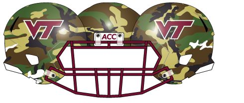 Virginia Tech 2012 Camo Helmet
