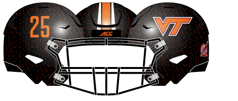 Virginia Tech 2015 Black Helmet