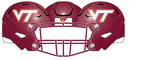 Virginia Tech 2022 Maroon Helmet