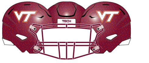 Virginia Tech 2024 Maroon Helmet