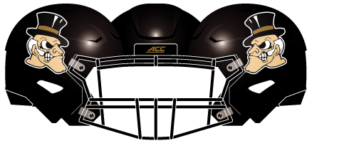 Wake Forest 2017 Deacon Helmet