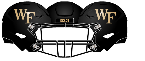 Wake Forest 2021 Black Helmet
