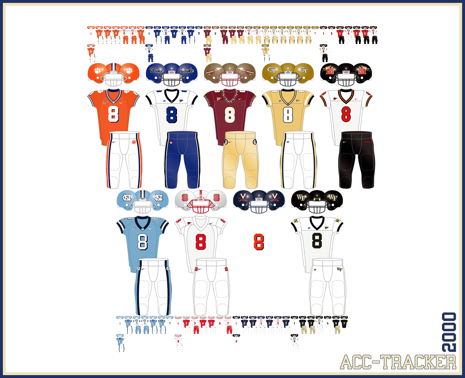 week 8 totals